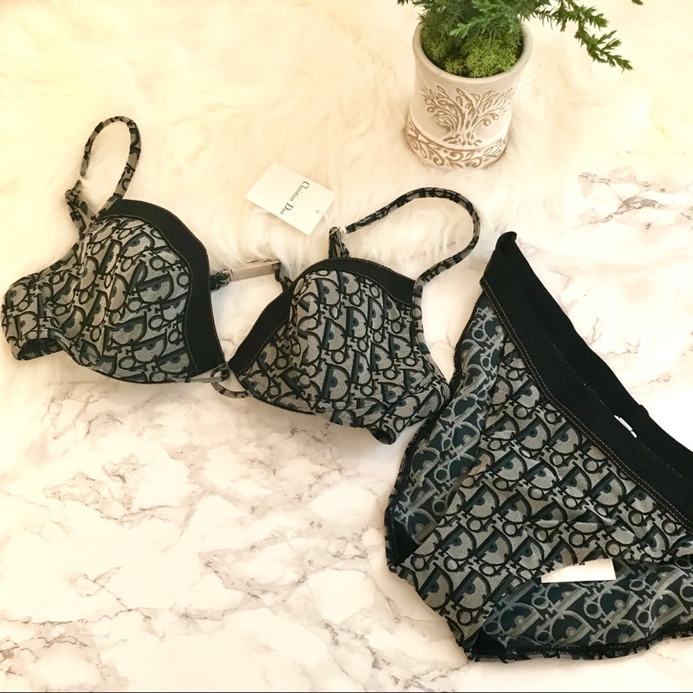 💯 Authentic Runway Dior Two Piece Swimsuit, NWT